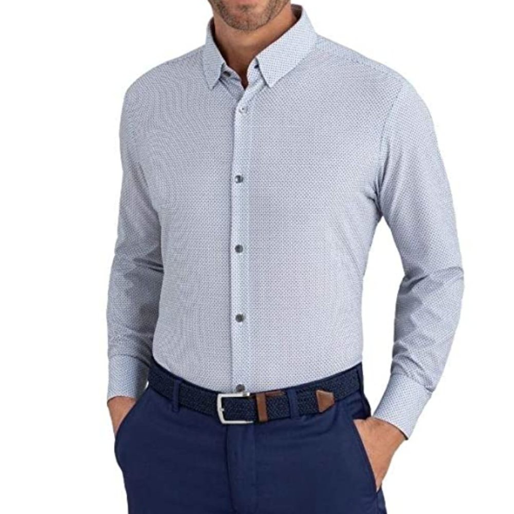 Mizzen + Main Leeward Dress Shirt - Trim Fit - Size Medium -